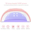 ネイルドライヤー36W UV LEDランプネイルドライヤーマシンポータブルUSBケーブルホーム使用ライトUVジェルワニスカーラー12 LEDランプネイルアートマニキュアツール230414