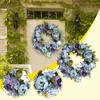 Decorative Flowers Flower Panels Artificial Wall Plastic Wreath Spring Plant Door Home Rose Scented Spray For