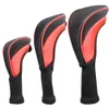 Other Golf Products 3Pcs/set Portable Golf Club Head Covers Golf Wood Club Cover Driver 1 3 5 Fairway Woods Headcovers Long Neck Golfing Accessories 231114