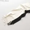 Scarves 100% Cotton Men Scarf Solid Color 190*32 Long Scarf With Tassel Classical Black White Business Man Scarves YQ231114