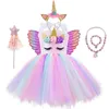 Abiti da ragazza Natale Unicorno Tutu Abito Paillettes Ragazze Sirena Balletto Ballo da ballo Principessa Festa di compleanno Regalo Halloween Gatto Costume Cosplay 231113