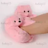 Pantoufles ours en peluche pantoufles en coton chaud confortable mignon chaussures de maison petit ours chaussures potelées T231114