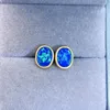 Stud Earrings KJJEAXCMY Fine Jewelry 925 Sterling Silver Inlaid Natural Opal Ear Studs Luxury Ladies Support Testing