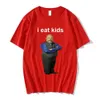 Herren T-Shirts Bertram Eats Kinder T-Shirt I Eat Kinder Männer Frauen Reine Baumwolle Kurzarm T-Shirts Lässige Lose T-Shirt Tops Harajuku Streetwear 230414