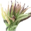 Decorative Flowers 5 Head Artificial Plants Flower European Grain Ear Bouquet With Grass Fake Home Wedding Christmas Decoration