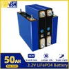 LifePo4-batera rechargeable de fosfato de hierro y litio 3 2 V 50Ah 4/8/16/32 piezas clula de ciclo profundo para carros de Golf marinos EV