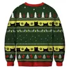 Мужские свитера Мужчины Женщины Уродливый рождественский свитер Tacky Xmas Jumper Tops 3D Tree Sock Cat оленей с принтом Праздничная вечеринка Толстовка 231114