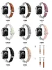 Cinturino in pelle con cinturino in acciaio inossidabile per cinturino Apple Watch 44mm 45mm 44mm 42mm 41mm 40mm 38mm Braccialetti di lusso Serie iWatch 8 7 6 5 4 Cinturino sostitutivo