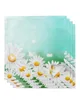 Table Napkin 4pcs Flower Butterfly Daisy Bubble Square 50cm Party Wedding Decoration Cloth Kitchen Dinner Serving Napkins