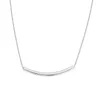 Catene in argento 925 placcato lungo tubo collana pendente di fascino per le donne ragazze catena clavicola regalo gioielli girocollo Dz949