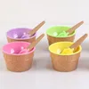 Kids Ice Cream Bowls Ice Cup Paren Bowl Gifts Dessert Container Holder met lepel Beste kinderen Geschenktoevoer