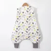 Sacs de couchage Sac de couchage pour enfants 2-6T vêtements de nuit pour bébé été Cool 100% coton gilet sac de nuit enfants garçons filles combinaisons 231114