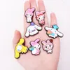 Inne style mieszanki 50pcs Pvc Ml Cartoon Shoe Charms Kawaii Japan Bow Serce Flower Croc Jibz Fit Fits Buty Girls Buty Ozdoby Drop D Otz1d