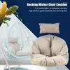 Pillow Hammock Chair Cradle Outdoor Garden Swing Seat Nest Backrest For Bench Wicker Sofa