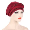 Femmes musulmanes indiennes Hijab tresse chimio casquette Cancer Turban Bonnet perte de cheveux chapeau intérieur tête enveloppement Islam bonnets foulard Femme Mujer