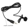 Microphones Compact Lapel Clip Microphone Plug And Use Gaming Headset Mic 3.5mm Cable