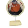 Espelhos compactos três luz destacável de madeira LED espelho de maquiagem tela de toque espelho desktop maquiagem espelho cosmético lâmpada de mesa usb recarregável 2 231113