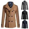 Men's Jackets Coat High Quality Spring And Autumn Woolen Jacket For Men Overcoat for Male Double Breasted 231113