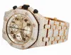 Audemar Pigue Watch Royal Oak Chronograph Watches 18k Rose Gold 42mm Brick VS Diamond 36.0 CT WN-JZDK WN-XRF4