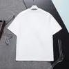 Camisetas de diseñador Camisetas para hombre Camisetas con estampado de letras en el pecho Camisetas sueltas de verano Ropa de manga corta Parejas Camiseta de talla grande de gran tamaño Negro