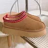 Women Tazz Kapcieczki Tasman Fur Slajdes Classic Australia Botkies Ultra Mini Platform Bot-on Slip-On Suede Woed Wool Blend Winter Designer Booties