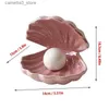 Night Lights Fantasy Ceramic Shell Pearl Lamp Bedroom Decor Night Light Novelty Lighting Fairy Shell for Girl Home Decoration Bedside Lamp Q231114