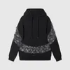 2024 Men designer Hoodie Sweatshirt Gradient Letter jacquard Hooded long sleeve women blue Black white orange Black XS-L