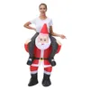 Christmas Tree Snowman Santa Claus Inflatable Costumes Cosplay Fancy Party Dress Halloween Prop Role-playing Suit For Men Women