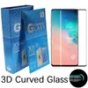 3D -krökt kantlimtempererat glasskärmskydd för Samsung S24Ultra S23 S22 S21Plus S20 Galaxy Note 20 S10 S7 Edge S8 S9+