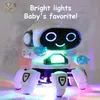 Electric/RC Animals Dance Robot Electric Pet Musical Shining Toys 6 Claws Octopus Robot Educational Exterive Toys Kids'stoy Gift Digital Pet 230414