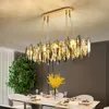 LED Postmoderne NOUVEAU CHANDELIER GOLD PENDANT LEU LUMBRE LURXE CHANDELIER DIMMABLE DIMMABLE CHAMBRE DÉCORAGE LUSTER