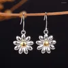 Dangle Earrings CAOSHI Dainty Flower Drop For Women Delicate Daisy Accessories Daily Wear Young Fresh Girl Fashion Jewelry Gift