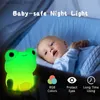 Night Lights Cute Silicone Frog LED Night Light Touch Sensor Dimmable Timer USB Rechargeable Bedside Lamp Children Baby Toy Gift Nightlights Q231114