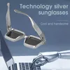 Zonnebrillen Shauna Retro Square zonnebril dames merkontwerper zomerstijlen snoepkleuren mode zilveren spiegel tinten mannen UV400 T230414