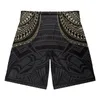 Mäns shorts polynesiska tribal hawaiiansk totem tatuering hawaii tryck löpande män snabb torr gym sport fitness jogging träning byxor