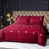 Bedding Sets 2023 Comfort 140s Cotton Bedsheet Duvet Cover Designer Bed Set Luxury King Size