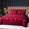 Ensembles de literie 2023 Comfort 140s Cotton Bedsheet Housse de couette Designer Bed Set Luxury King Size