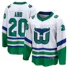 Carolina Sebastian aho 허리케인 23/24 Hartford Whalers Andrei Svechnikov Brent Burns Frederik Andersen Jaccob Slavin Martin Necas Seth Jarvis Staal Jersey