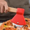 Utensili per frutta e verdura Ascia Coltello per pizza Manico in bambù Tagliapasta Lama rotante Utensile da taglio per cucina domestica dh974