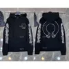 Tasarımcı Klasik Mens Fermuar Ch Hoodies Salım Sanskrit Çapraz Baskı Kazanç Heart Heart Hoody Sweatshirts Sweater Kadın Jackts Fate 961