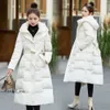Manteau d'hiver mi-long en duvet de canard blanc pour femme, coupe cintrée, Simple, à la mode, 2023, 717, 656, dfashion98