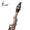 Saxophone droit soprano Bb en laiton rouge Vintage, saxophone droit en laiton rouge de haute qualité