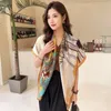 Foulards Soie Carré Foulard Casual Pashmina Femmes Mode 2023 Plage Hijab Bufanda Femelle Foulard Châle Wraps Echarpe Accessoires