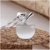 Anhänger Halsketten Mini Nette Apple Qualität Opal Halskette Rhodium Modeschmuck Sier Mondstein Mischreihe Tropfenlieferung Pend Dhgarden Dhlcf