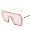 A112 LASSES MENS -glasögon PC -linsen Full Frame UV400 Sun Proof Womens Fashion Glasses Tryck överdimensionerad adumbral för strand utomhus