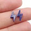 ルーズジェムストーンジュエリーアクセサリー天然ラピスラズリインタールシアイヤリングカボチョンペア9x4x2mm