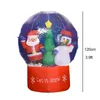 Decorazioni natalizie Decorazione gonfiabile natalizia Babbo Natale Pupazzo di neve Mongolfiera LED illuminato Nevicata Giocattolo gonfiabile Anno Decorazioni per feste di Natale 231114