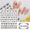 Bonecos de neve natal nail art adesivo manicure diy decorações de unhas para mulheres meninas 5 folhas