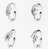 Cluster Rings S925 Sterling Silber Pfeil des Schicksalsrings mit detaillierter Federdarstellung