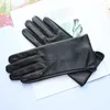 Five Fingers Gloves leather glove's sheepskin touch screen unlined thin fashion allmatch solid color riding and driving gloves 231114